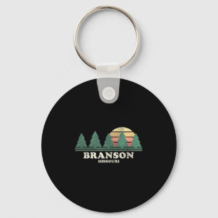 Branson Mo Vintage Throwback Tee Retro 70s Design  Keychain