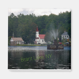 Brant Lake NY Fountain Adirondack Mountains Magnet