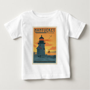 Brant Point Lighthouse Nantucket MA Baby T-Shirt