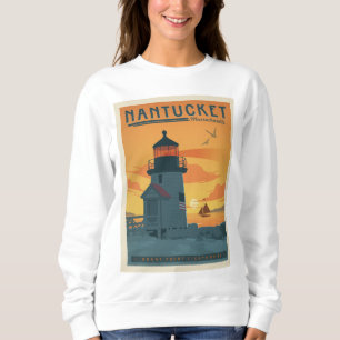 Brant Point Lighthouse Nantucket MA Sweatshirt
