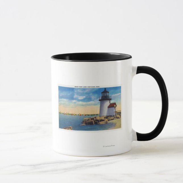 Brant Point Lighthouse Scene Mug (Right)