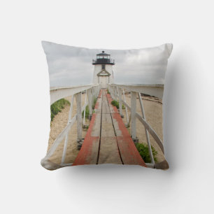 Brant Point Lighthouse Throw Pillow