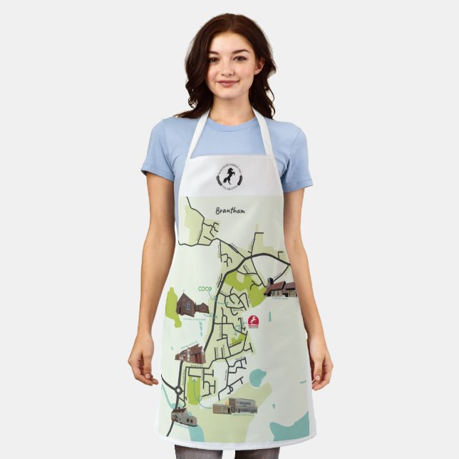 Brantham Map Apron (Worn)