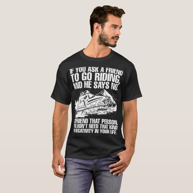 Brappp Life Riding Snowmobile Friend Tshirt (Front Full)