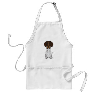 Braque Francais Dog Cartoon Standard Apron