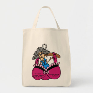 Bras and Wrinkles Humour Tote Bag