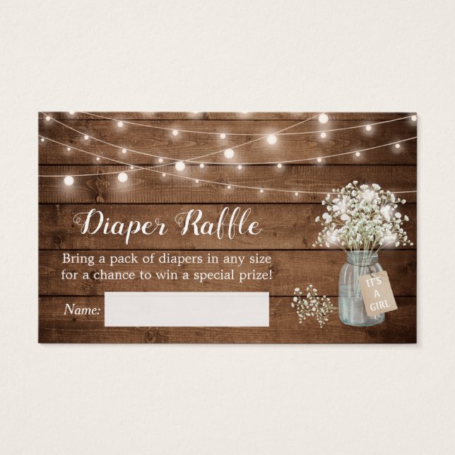 Bras de bébé rustique Lumière florale Raffle de co (Devant)