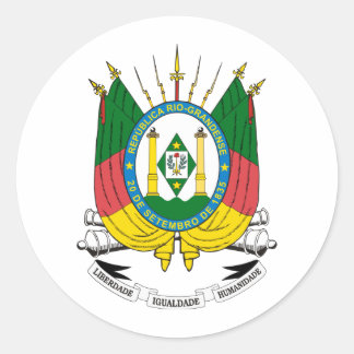 Brasão Rio Grande do Sul Classic Round Sticker