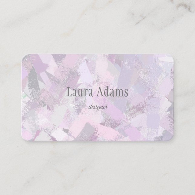 Brash strokes texture business card (Front)