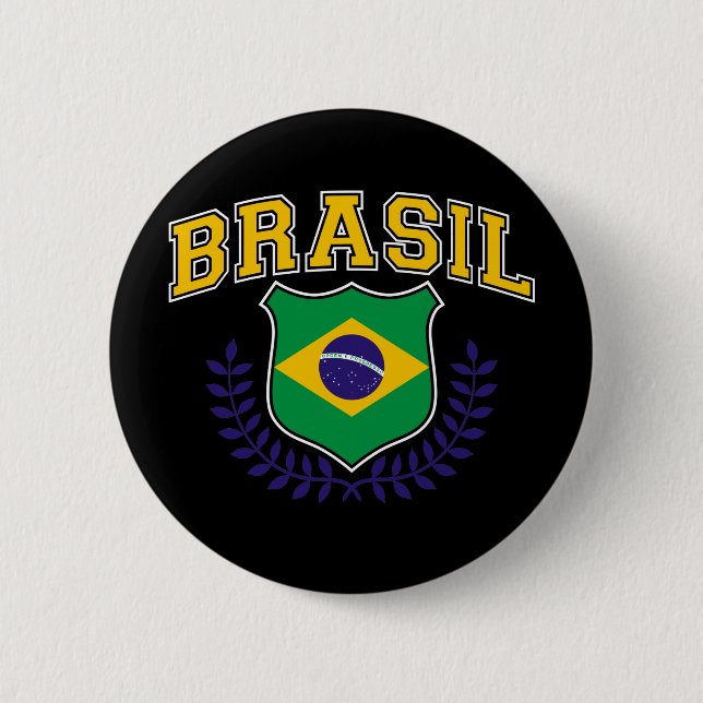 Brasil. 2 Inch Round Button (Front)