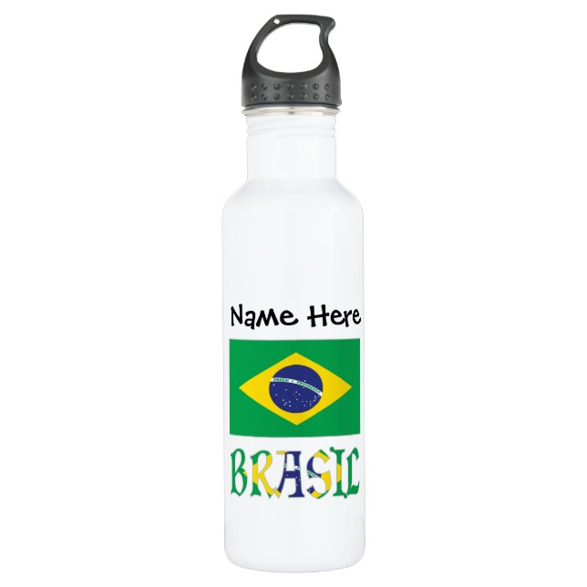 Brasil Bandera Brasil Personalized  710 Ml Water Bottle (Front)