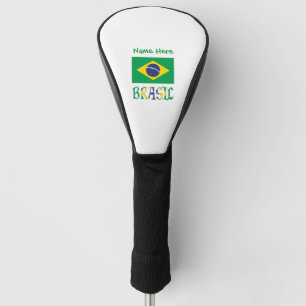 Brasil Bandera Brasil Personalized Name Golf Head Cover