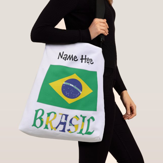 Brasil Bandiera do Brasil Personalized  Crossbody Bag (Close Up)