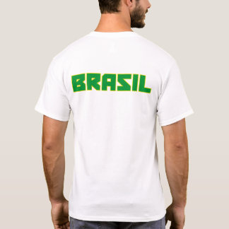 Brasil ( Brazil ) bold text and flag symbol shirt