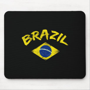 Brasil Brazilian National Flag Soccer Jersey Footl Mouse Pad