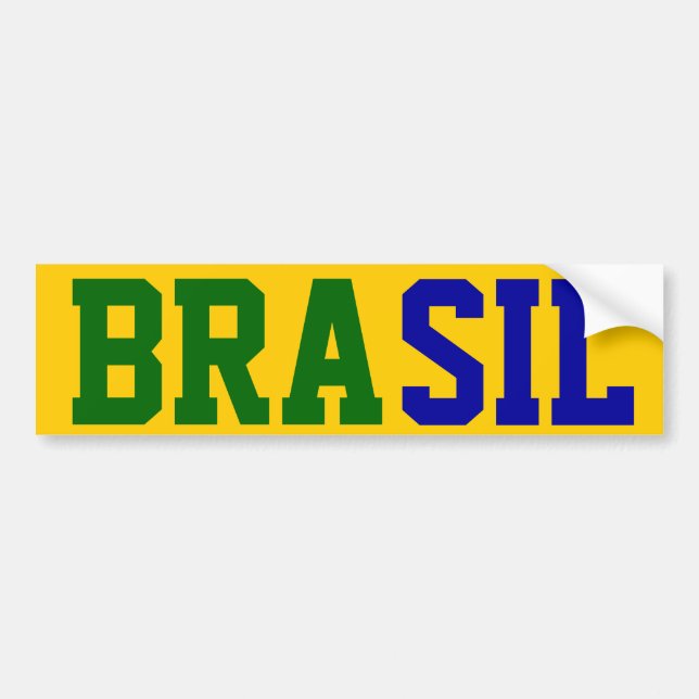 Brasil Bumper Sticker (Front)