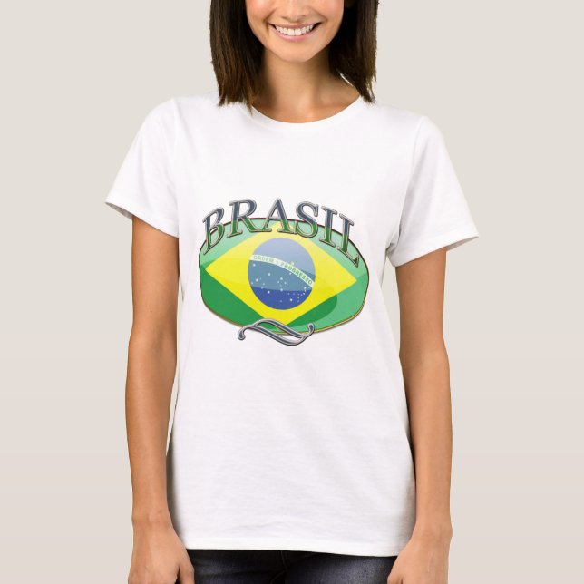 Brasil Button T-Shirt (Front)