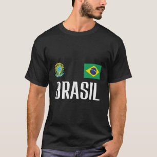 Brasil Flag Brazil Football Soccer Fan T-Shirt
