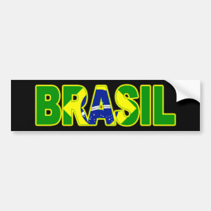 Brasil Flag Bumper Sticker