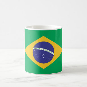 Brasil flag coffee mug