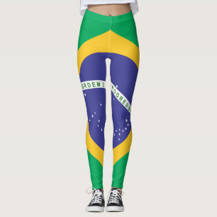 Brasil flag leggings