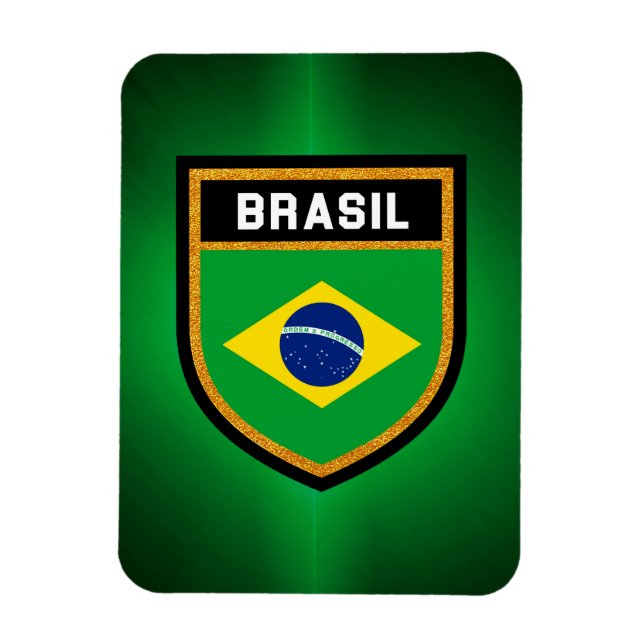Brasil Flag Magnet (Vertical)