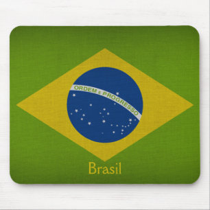 Brasil Flag Mouse Pad