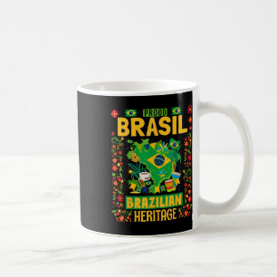 Brasil Flag Outfit Idea For Kids Brazil & Braz Coffee Mug