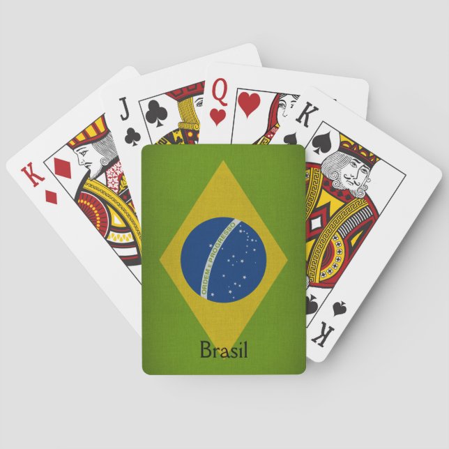 Brasil Flag Playing Cards (Back)