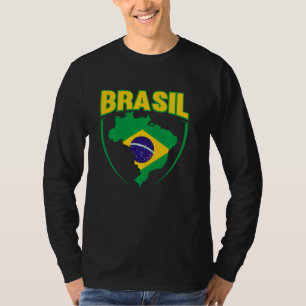 Brasil Flag Soccer Football Brazil T-Shirt
