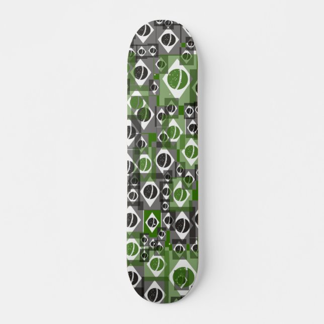 Brasil flag texture skateboard (Front)