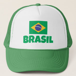 Brasil flag trucker hat