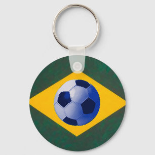 BRASIL FOOTBALL LOVERS KEYCHAIN