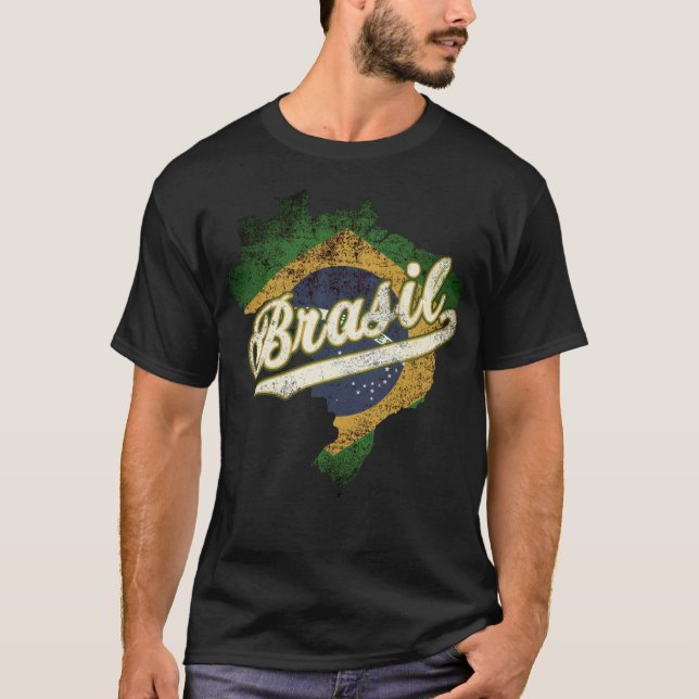 Brasil Map T-Shirt (Front)
