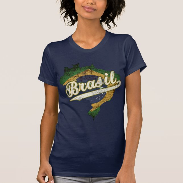 Brasil Map T-Shirt (Front)