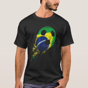 Brasil Soccer Brazil Brasilian Flag Pride Soccer P T-Shirt