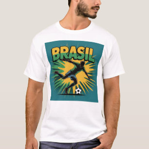 Brasil Soccer Fan T-Shirt Football Pride World