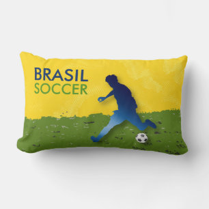 Brasil Soccer Lumbar Pillow