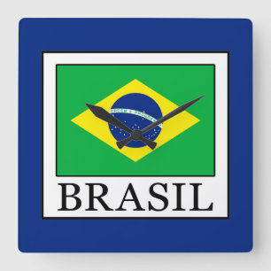 Brasil Square Wall Clock