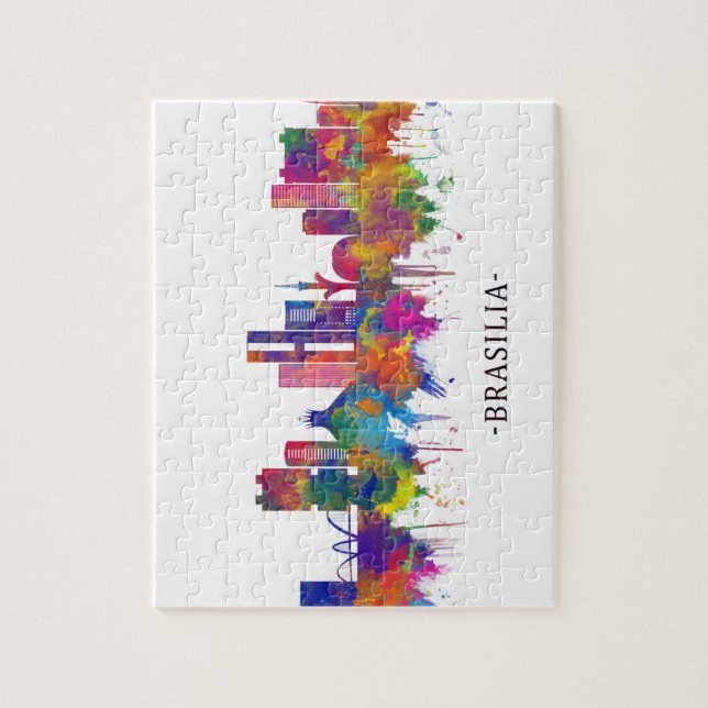 Brasilia Brazil Skyline Jigsaw Puzzle (Vertical)