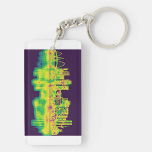 Brasilia Brazil Skyline Keychain