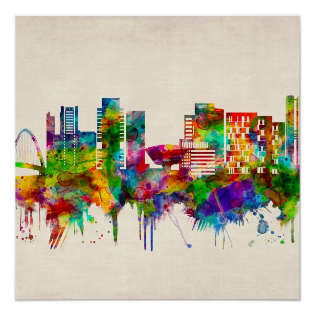 Brasilia Brazil Skyline Poster (Front)