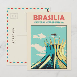Brasilia Catedral Metropolitana, Brasil Postcard