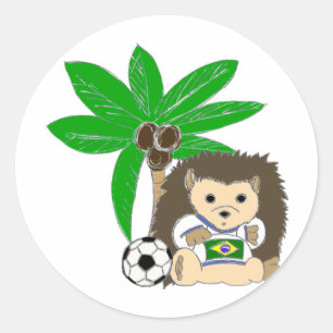Brasilian HedgeHog Classic Round Sticker