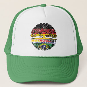 Brasilien Brasilianisch Deutsch Deutschland Baum Trucker Hat