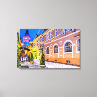 Brasov Christmas market Canvas Print