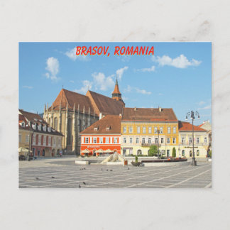 Brasov Council Square, Transylvania, Romania Postcard