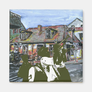 Brass Band At Blacksmith Shop Magnet