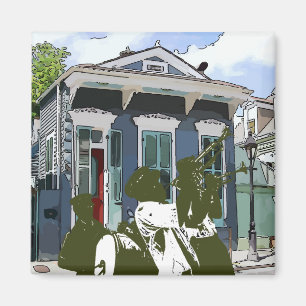 Brass Band At Marigny Magnet