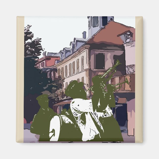 Brass Band At Napoleon House Magnet (Front)